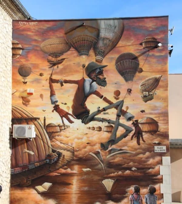 SAINT-BAUZély | Un graff sur le mur du foyer